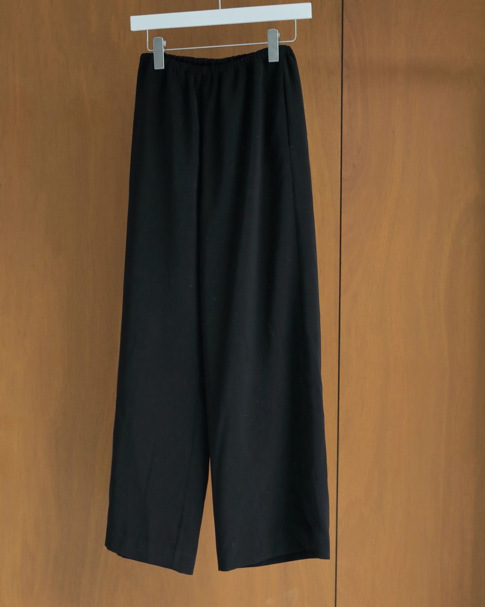 Georgette Rough Pant / ジョーゼット ラフパンツ (ブラック)