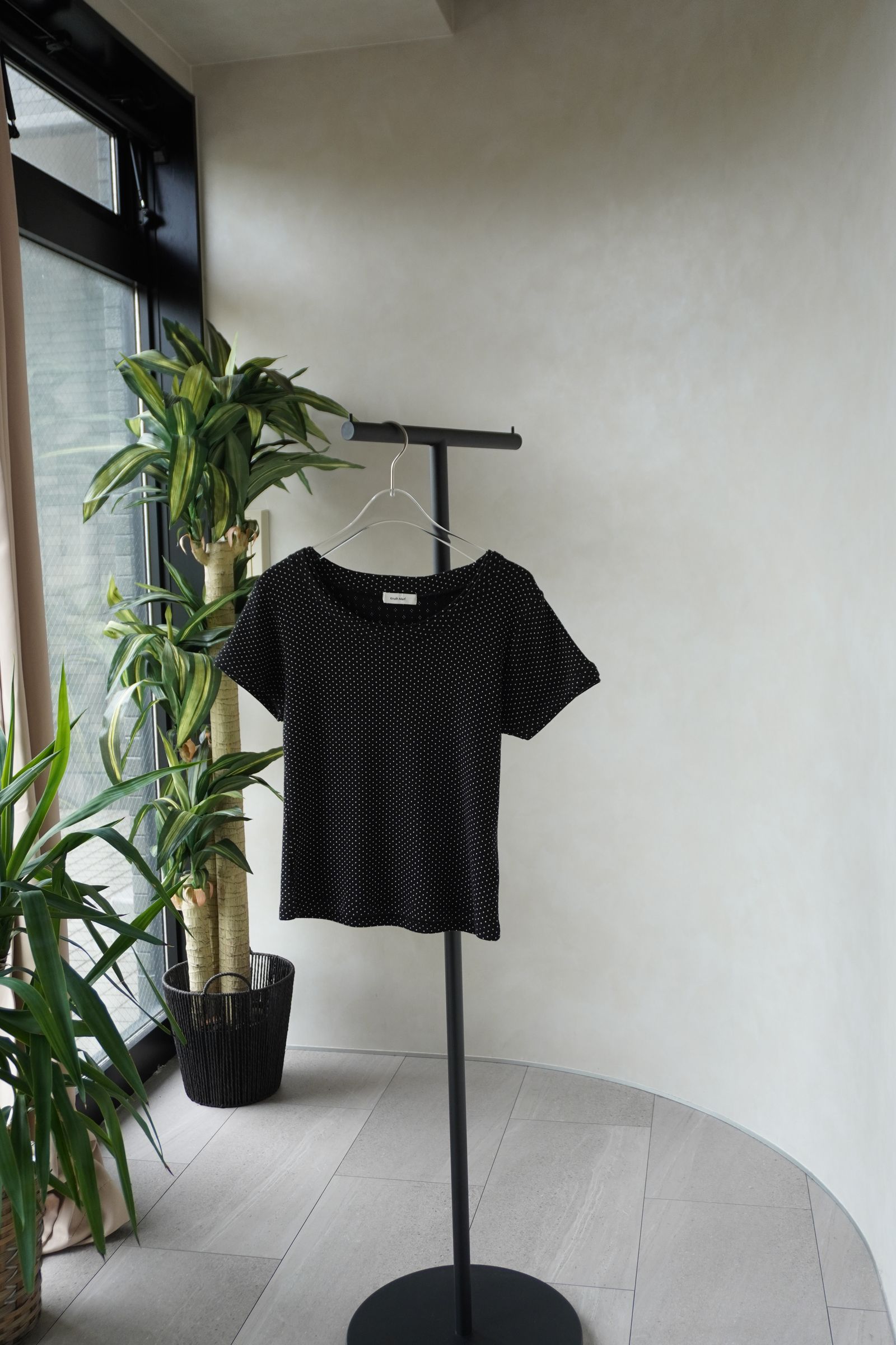 レイヤード クルーネックTシャツ (ドット) layered crewneck tee (Dot) /  26SS
