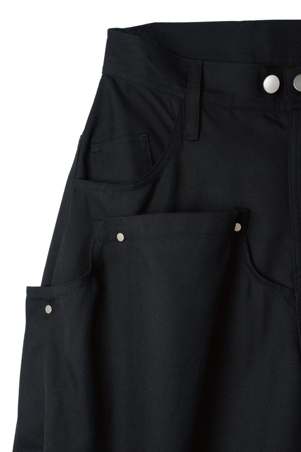 クリング ドレープパンツ (ブラック) cling draped pants(unisex) (Black) / 26AW