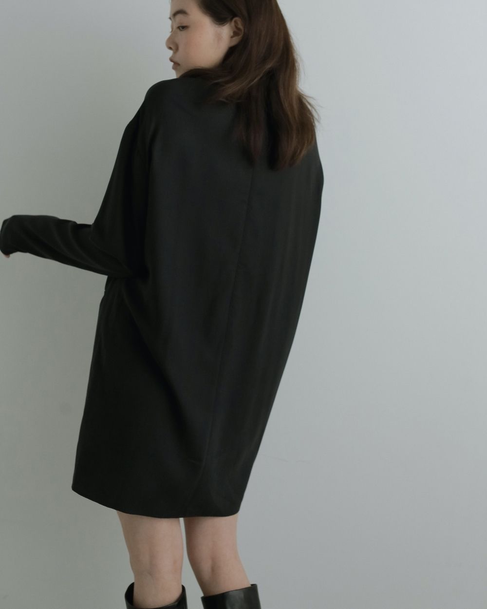 Cocoon Mini Onepiece / コクーン ミニワンピース (ブラック)