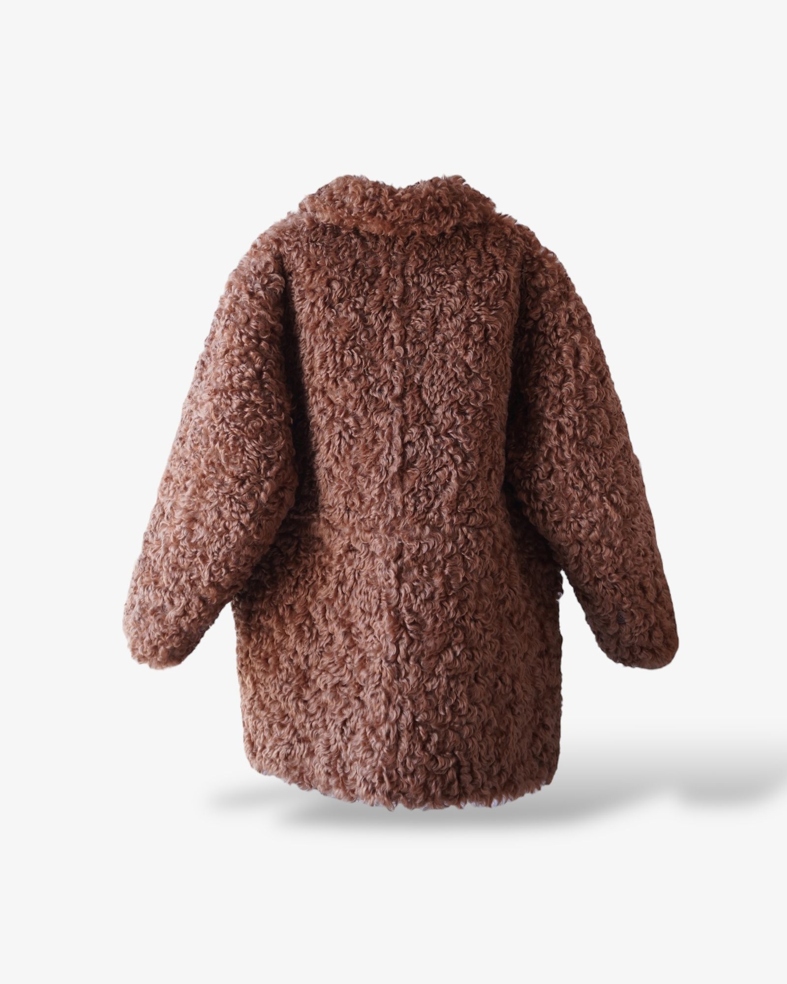 【25AW】Vintage Like Fake Mouton Reversible Coat (テラコッタ) / ヴィンテージライクムートン リバーシブルファーコート / エコファー / フェイクファー
