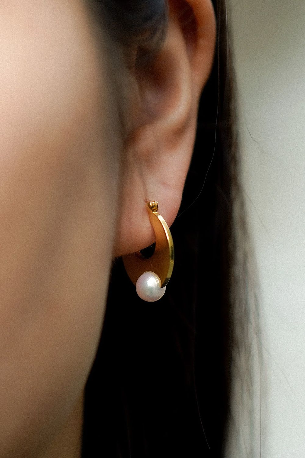 LUNATUM PEARL PIERCE / ルナタム パール ピアス STERLING SILVER 925 (ゴールドベルメイユ)