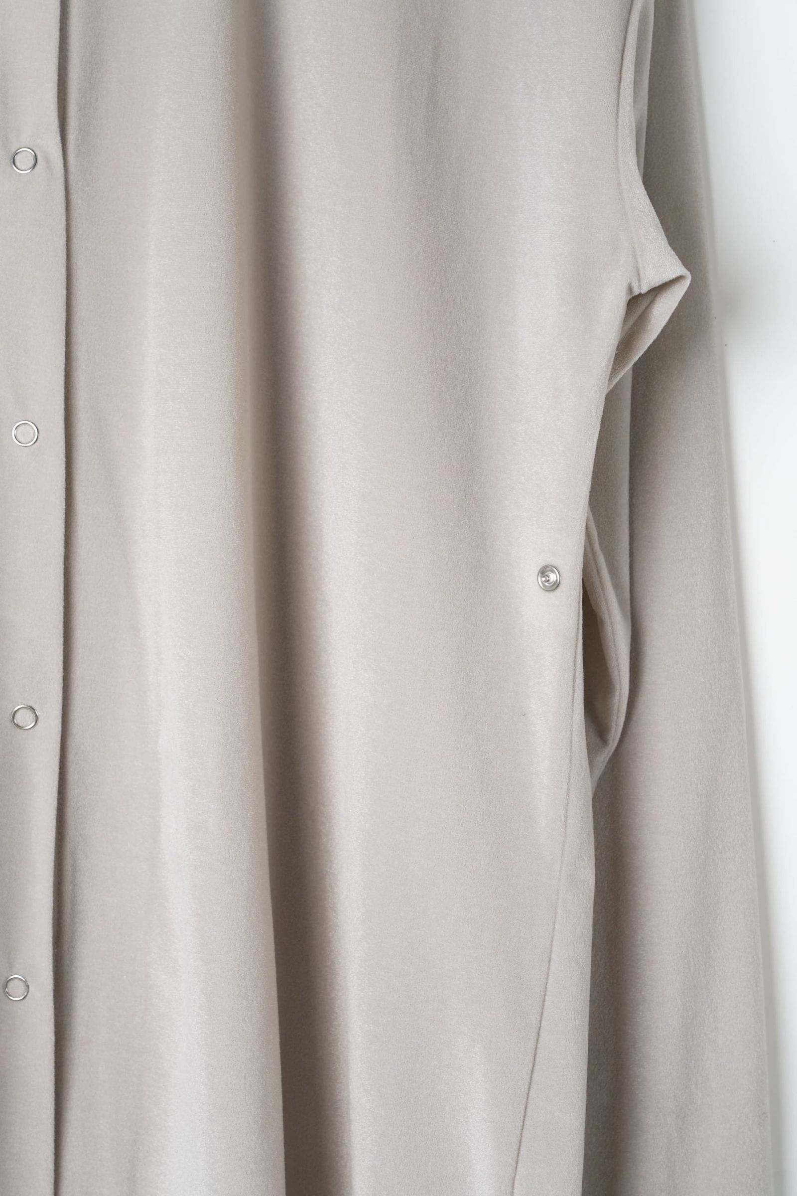 2ウェイ ベロアシャツ (ライトグレー) 2way velour shirt (Lightgray) / 26AW