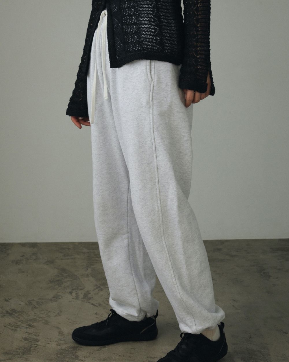 アンヌーク スウェット グレー ànuke - Drawstring Sweat Pants / ドロスト スウェットパンツ