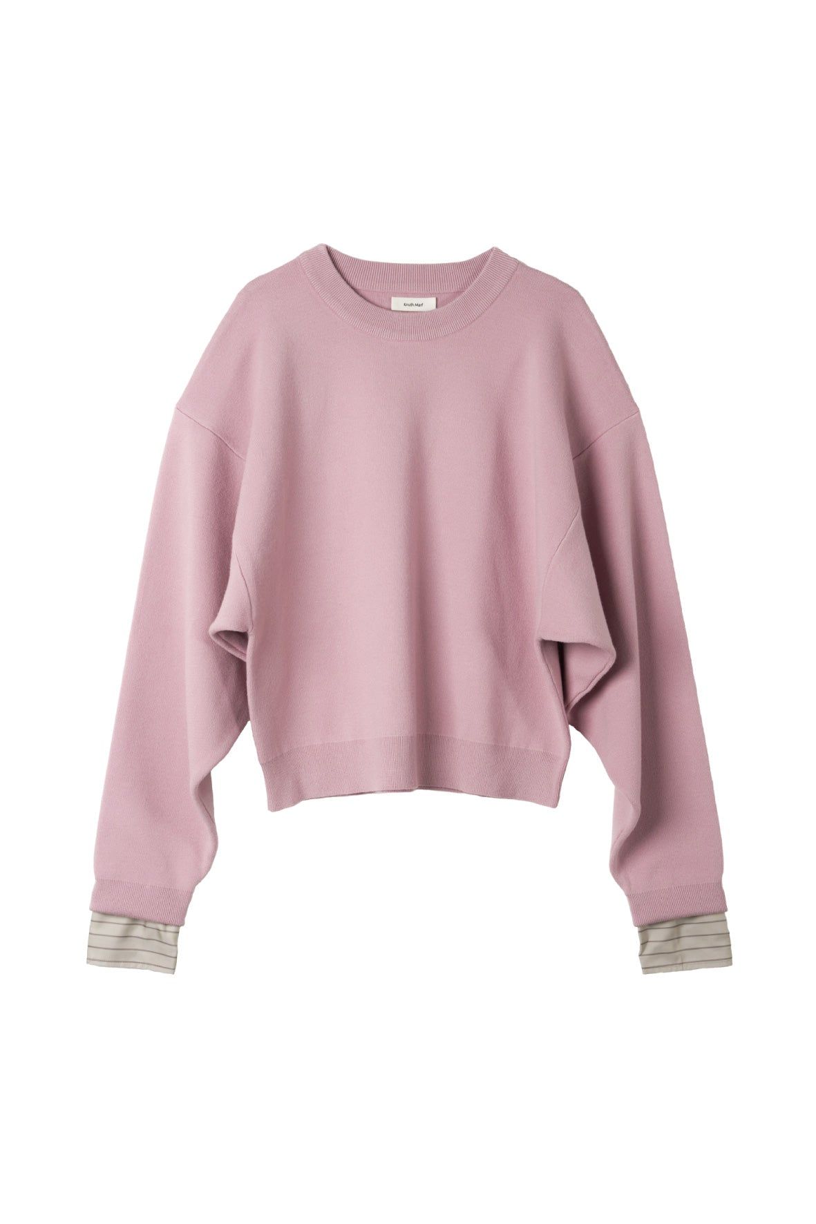 【UNISEXサイズ】2ウェイ ノームコア ニット (ピンク) 2way cuffs normcore knit(unisex) (Pink) / 26AW