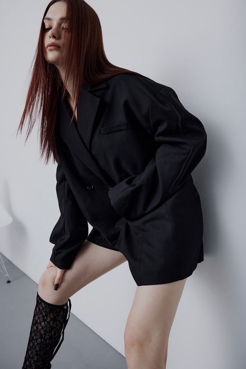 Jacket rompers / ジャケットロンパース (ブラック)