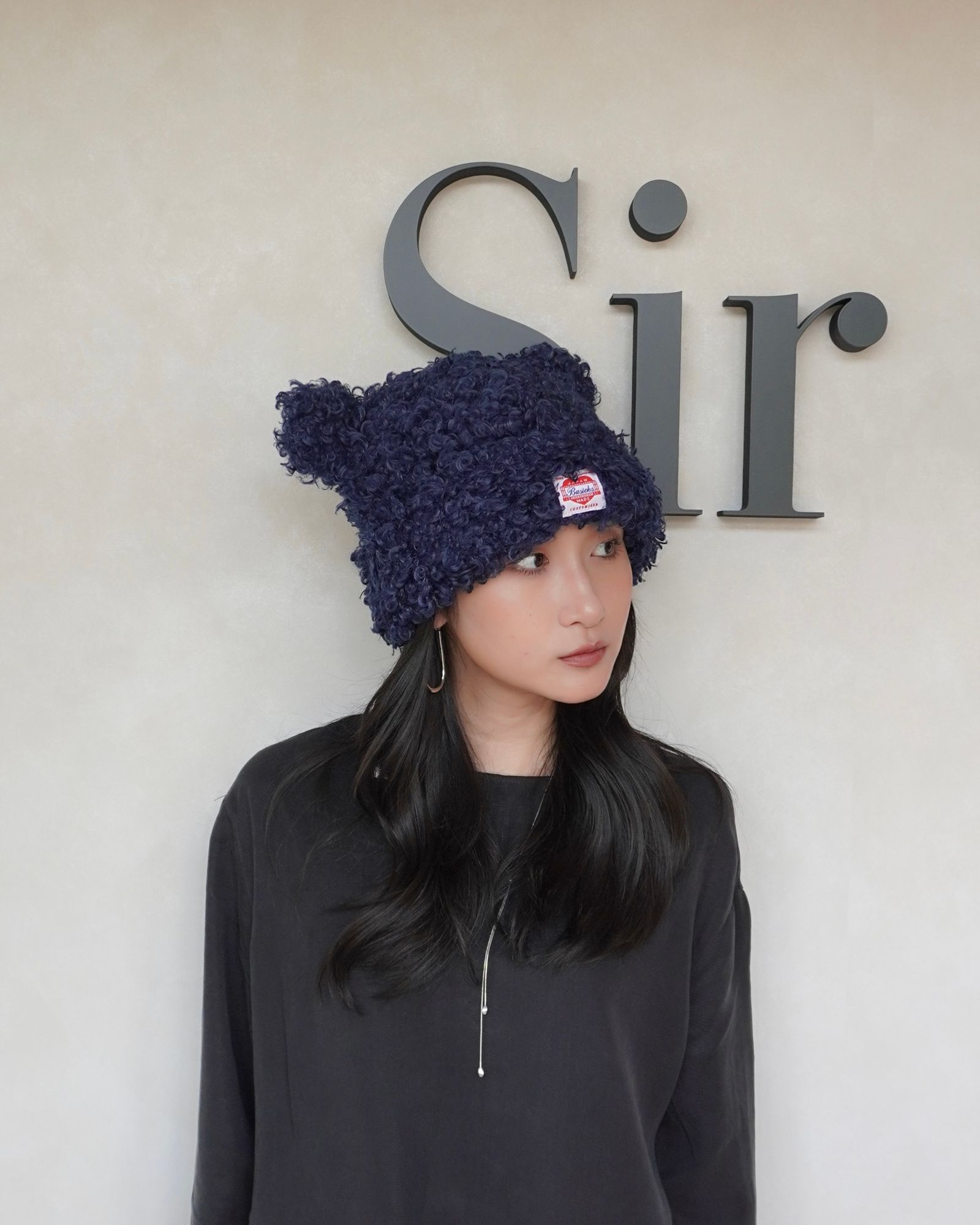 【25AW】Bear Beanie / ベアビーニー (ネイビー)