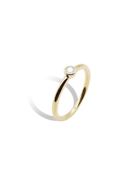 BEZEL RING / ベゼル リング STERLING SILVER 925 (イエローゴールド)