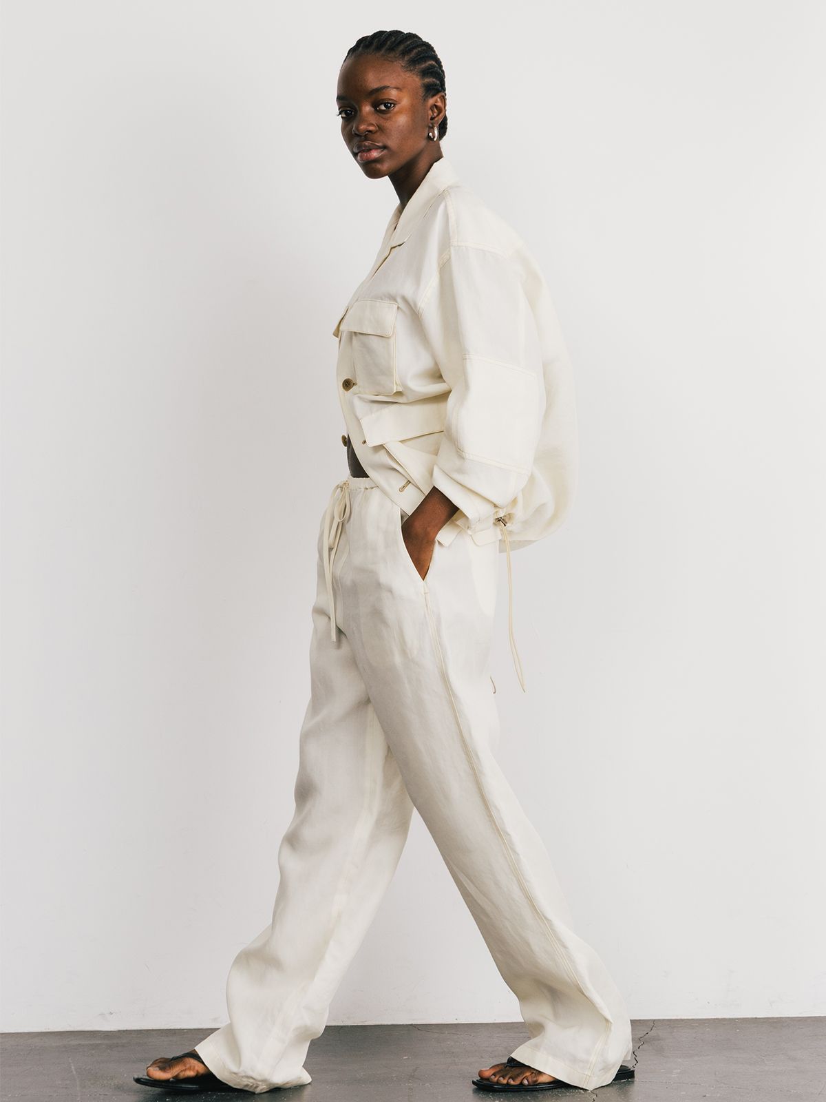 【25SS】TENCEL STITCH PANTS / テンセルステッチパンツ (アイボリー)