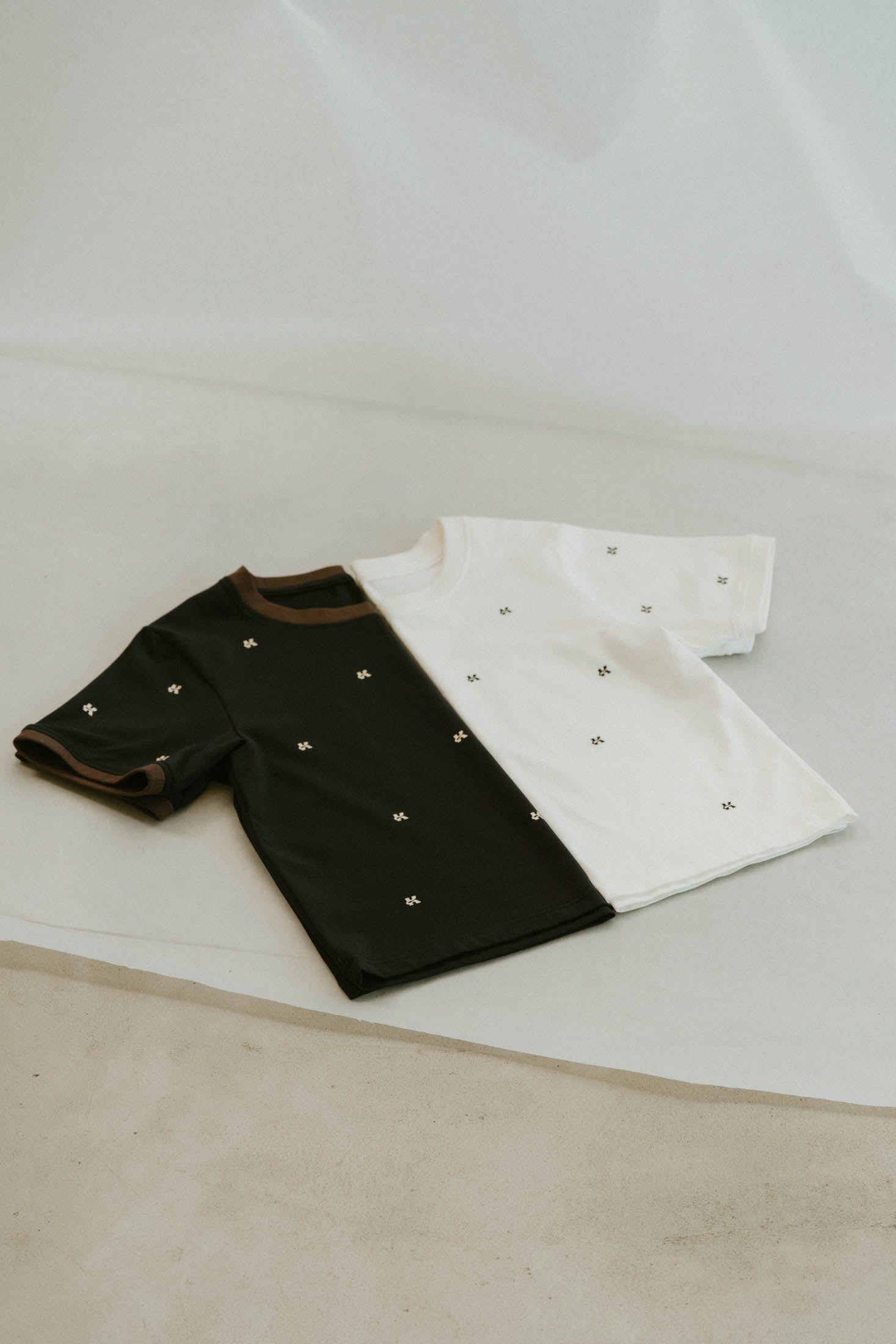 knuth marf K motif mini t shirt ネイビー Knuth Marf - K motif mini T shirt / Kモチーフ ミニTシャツ