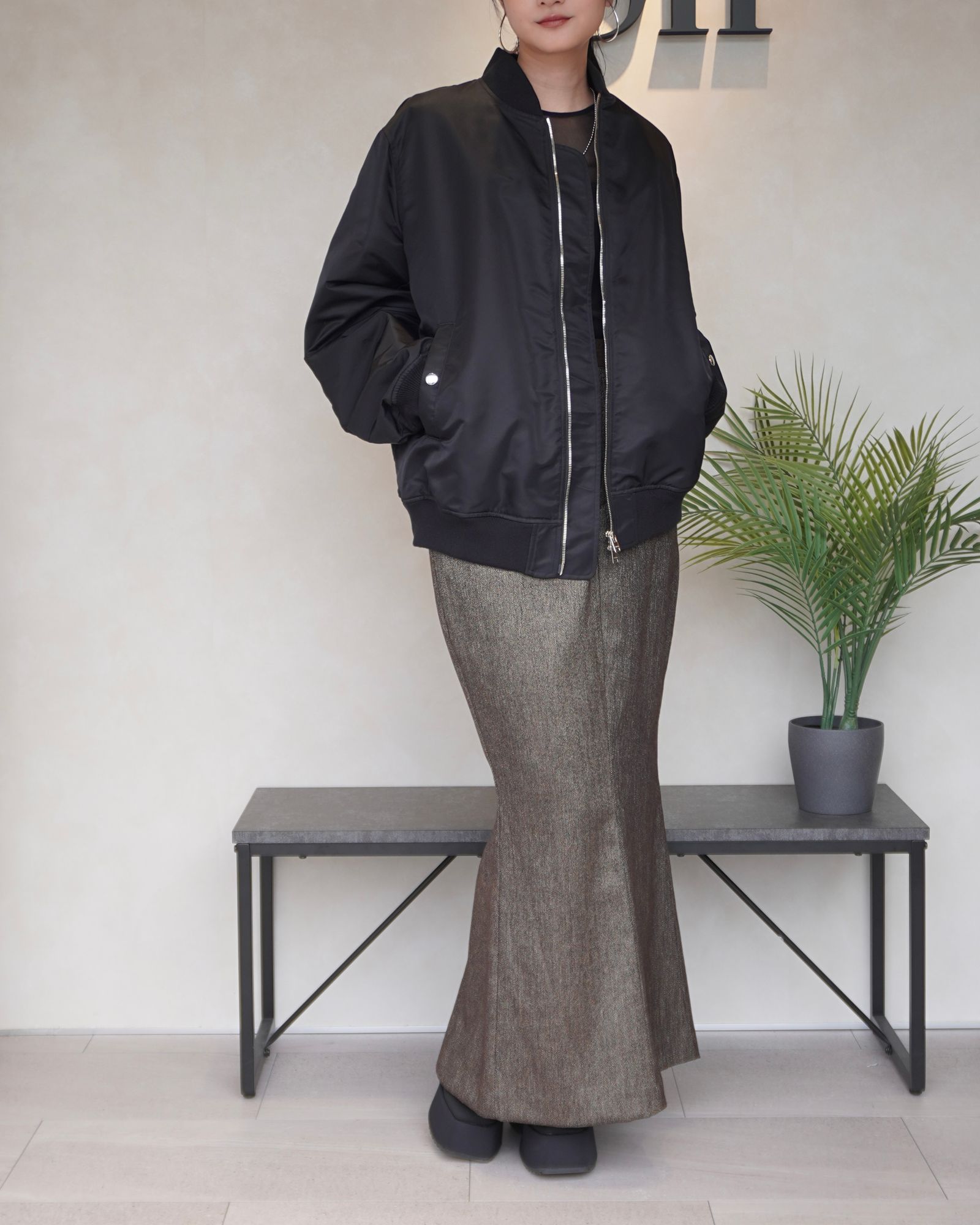 【25AW】【THE C】ICHIGUN SKIRT / イチグンスカート (ブラウン)
