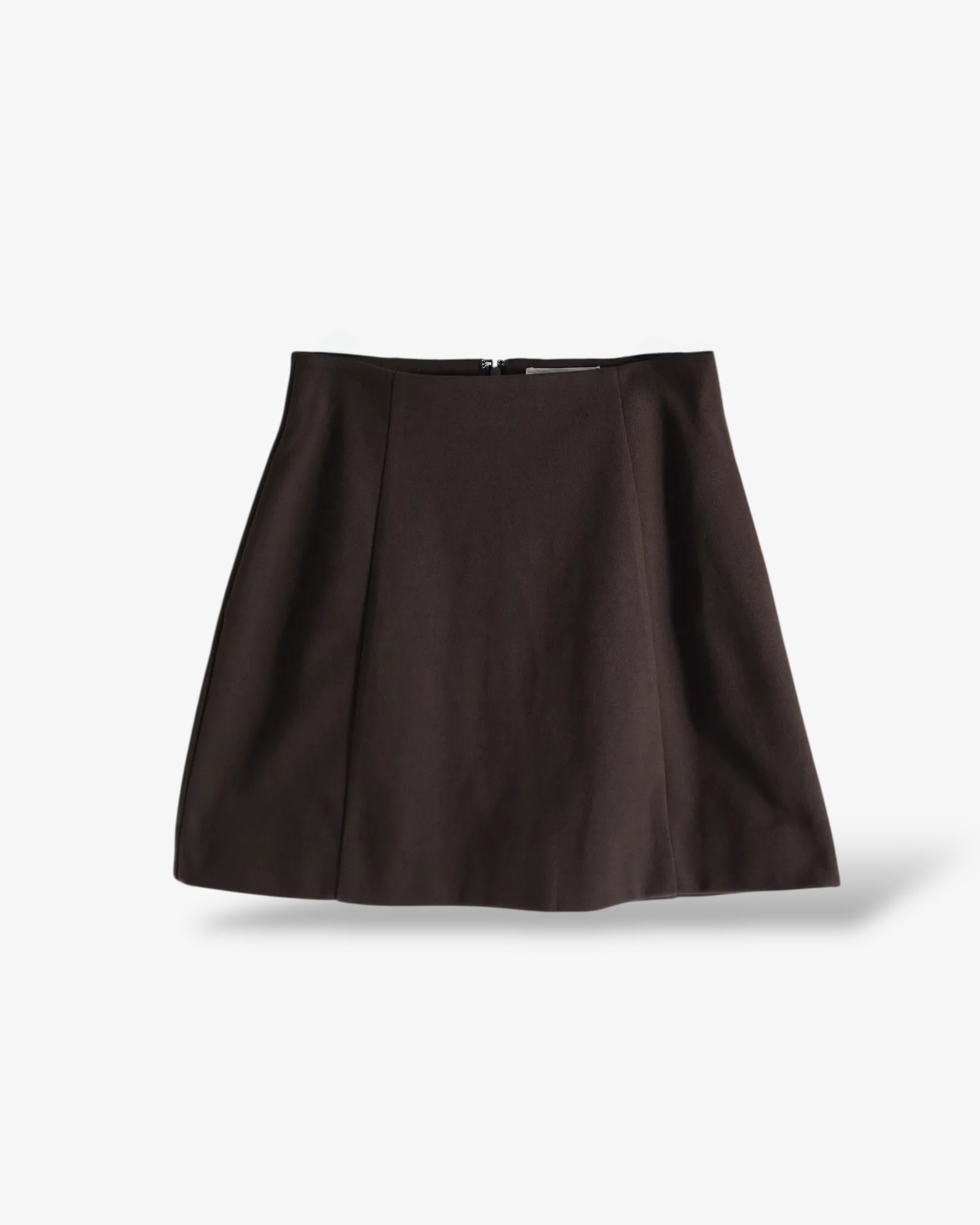 【25AW】Trapeze Silhouette Skirt Pants / トラペーズシルエットスカパン (ブラウン)