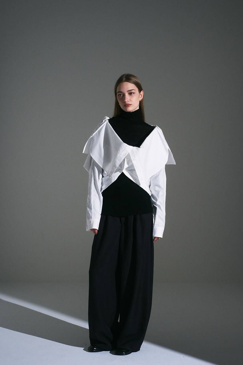2WAY オックスフォードシャツ (ホワイト) 2Way Oxford Shirt (White) / 26AW *