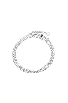 BLACK ZIRCONIA MOISSANITE BRACELET / ブラック ジルコニア - モアサナイト ブレスレット K18 (ホワイトゴールド)