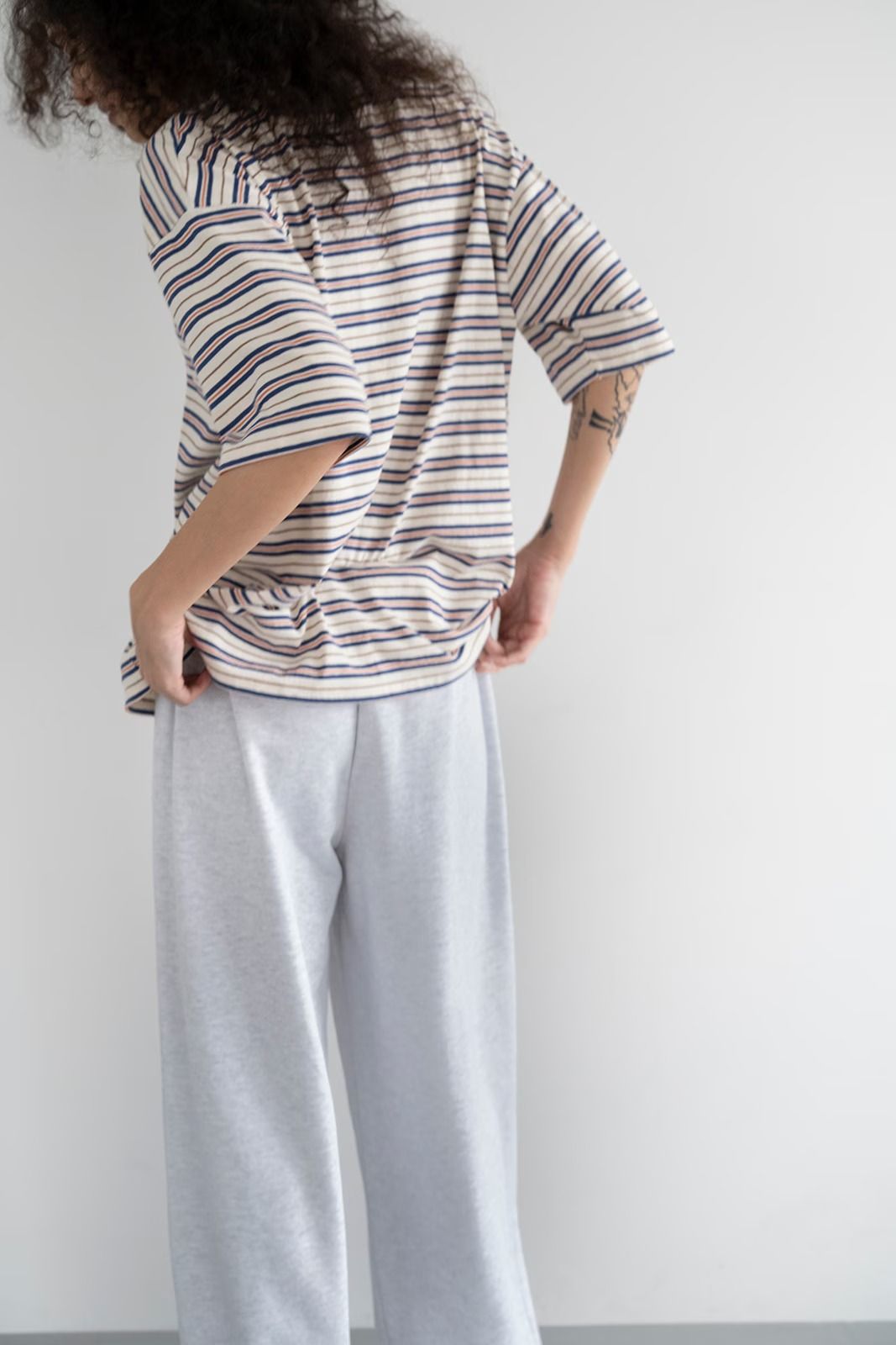 マルチボーダーTシャツ (ブルー)  Multi Border T-shirt (Blue) /  26SS