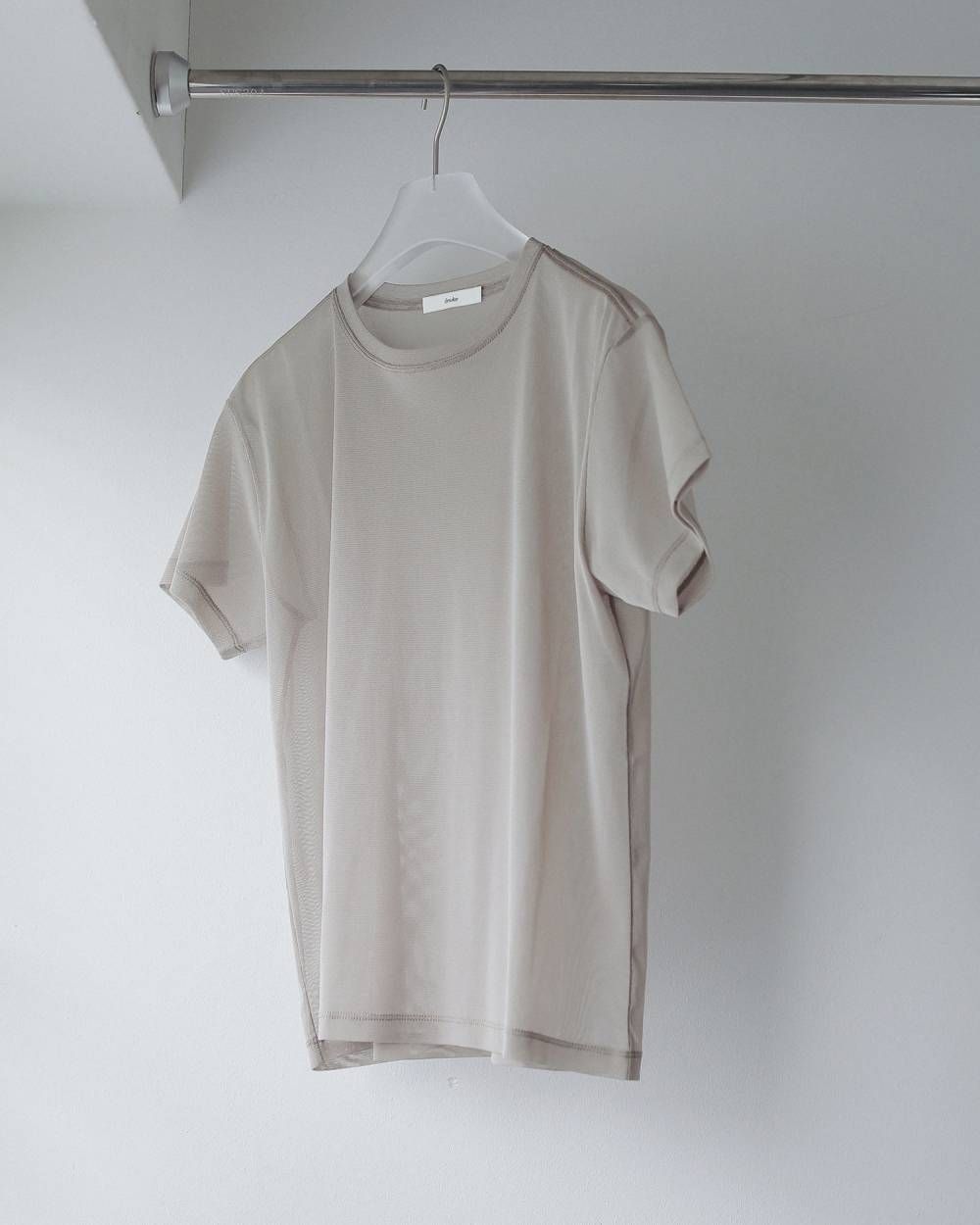シアーチュールTシャツ (ベージュ) Sheer Tulle T-shirts (Beige) / 27SS