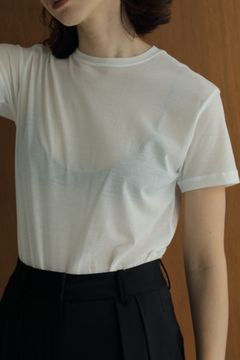 Sheer Slub T-shirts / シアースラブTシャツ (ホワイト)