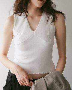 ヴィンテージ パターンメッシュ タンクトップ (ホワイト) Vintage Patternmesh Tanktop (White) / 27SS