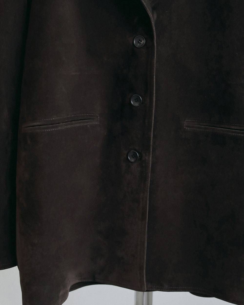 エコスエードジャケット (ダークブラウン) Eco Suede Jacket (Dark brown) / 26AW 【6月29日まで期間限定予約】