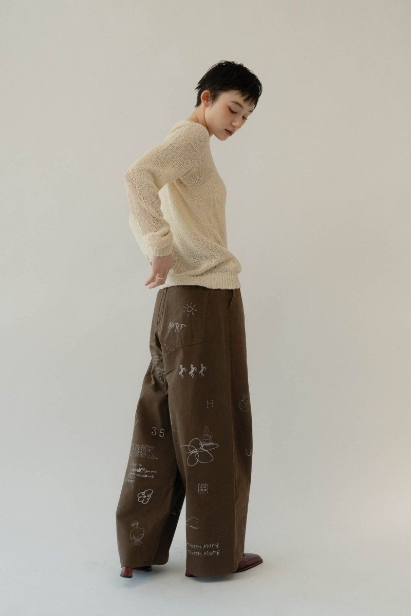 damage knit pullover / ダメージニットプルオーバー (クリーム) / 25SS