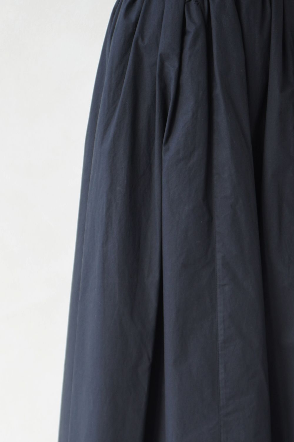 COTTON GATHER VOLUME SKIRT / コットンギャザーボリュームスカート (ブラック)
