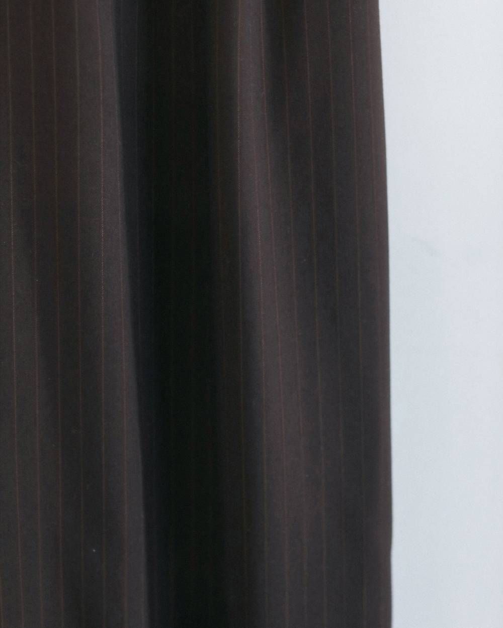 ストライプ ベアトップコンビネーション (ブラウン) Stripe Baretop Combinaison (Brown) / 26AW 【6月29日まで期間限定予約】