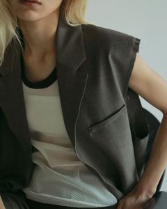 Cutoff Over Vest / カットオフ オーバーベスト (ブラウン)