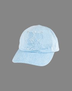 BB Logo Damaged Denim Cap / BBロゴ ダメージキャップ (サックスブルー)