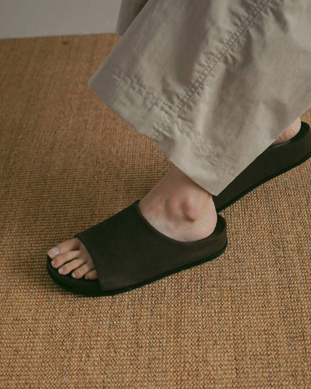 ワイドベルトサンダル (ブラウン) Wide Belt Sandals (Brown) / 27SS