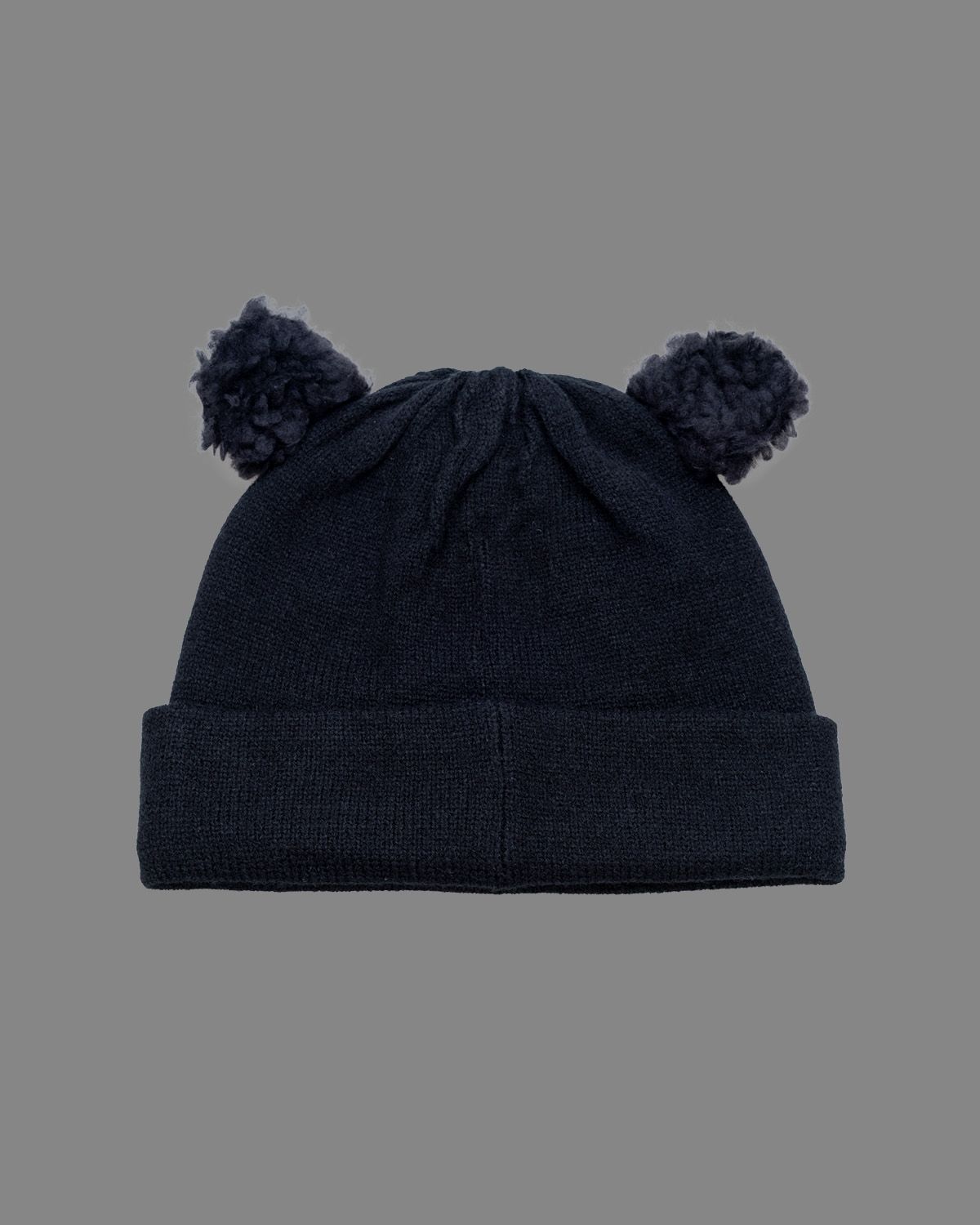 【25AW】Removable Bear Ear Beanie / リムーバブル ベアビーニー (ブラック)