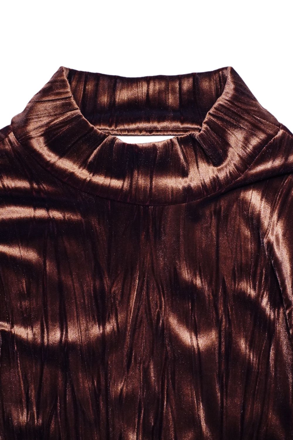 HIGH NECK SKIN TEE / ハイネック スキントップス (ブラウン) / レディース