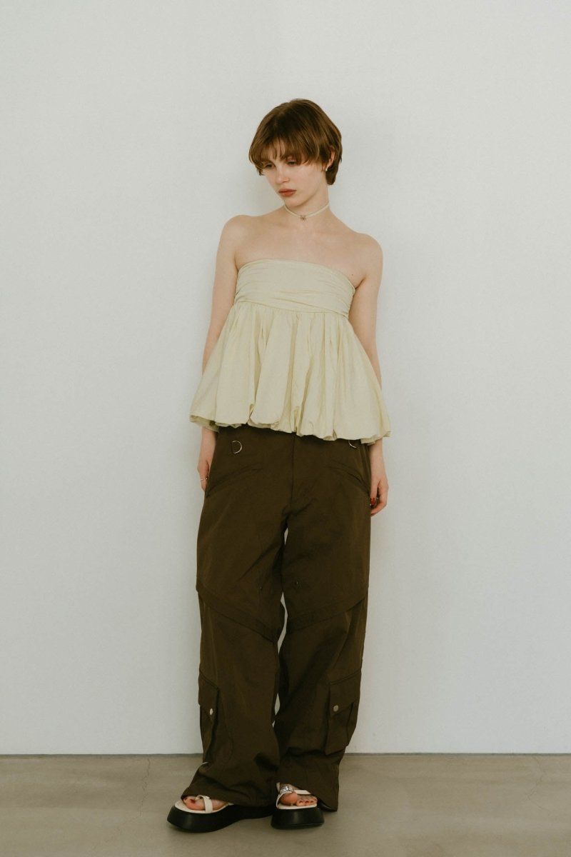docking nylon pants(unisex) / ドッキングナイロンパンツ (カーキ) / 25SS
