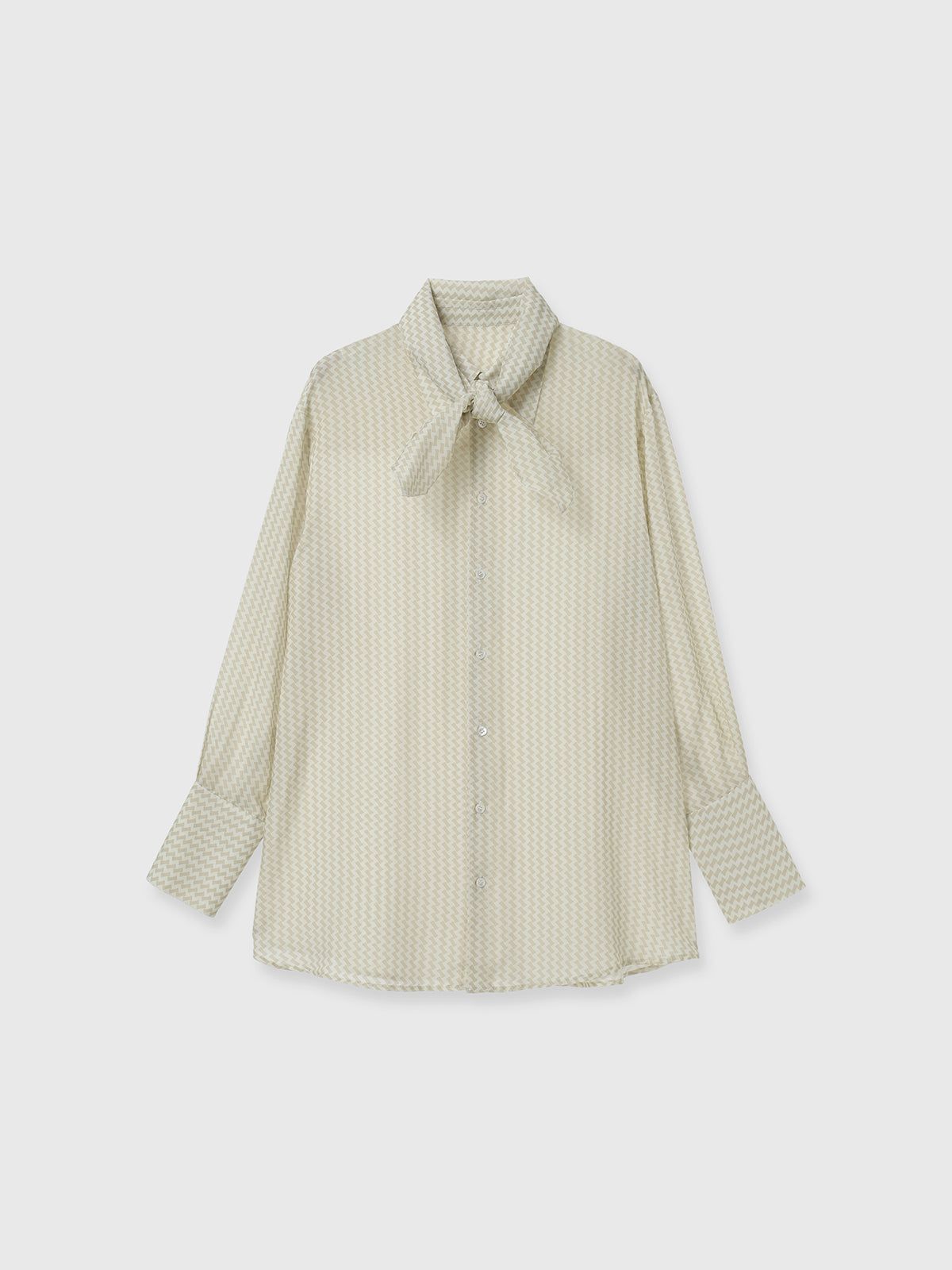【25AW】GEOMETRIC SHIRT / ジオメトリックシャツ (ベージュ)