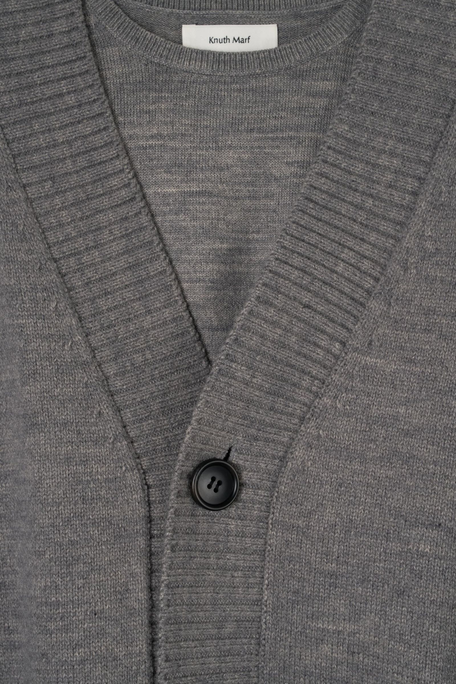 2ピース カーディガン (グレー) 2-piece cardigan (Gray) / 26AW