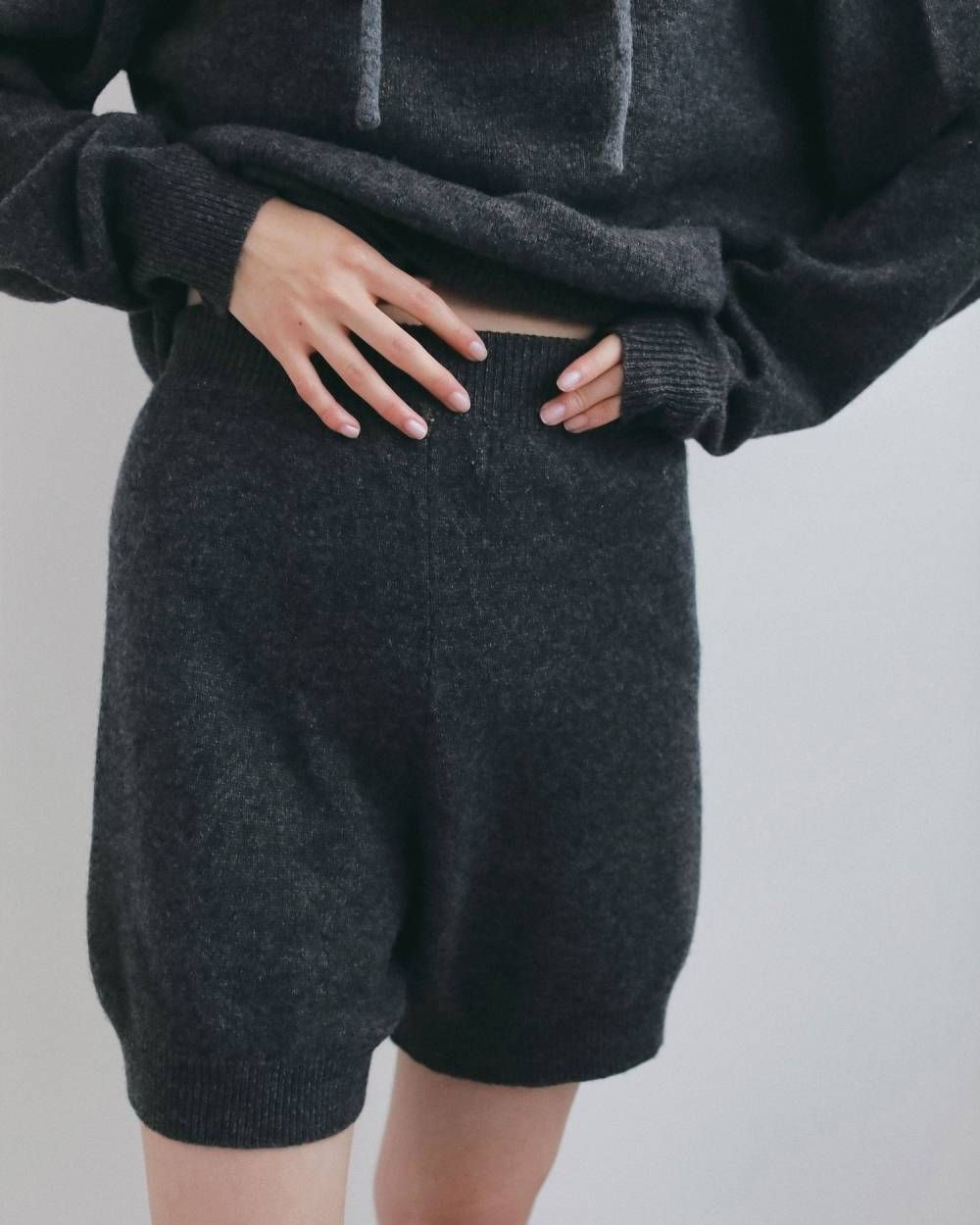 ウールニットブルマ (チャコールグレー) Wool Knit Bloomer (Charcoal gray) / 26AW 【6月29日まで期間限定予約】