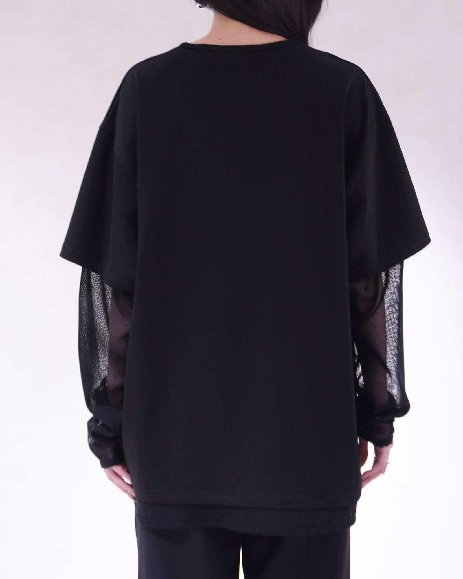 レイヤードTシャツ (ブラック) AI future layered t-shirt(unisex) (Black) /  26SS