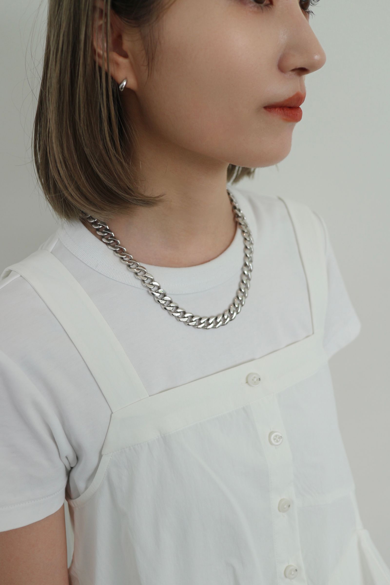 GYPPHY - CURB CHAIN NECKLACE / カーブ チェーン ネックレス STERLING