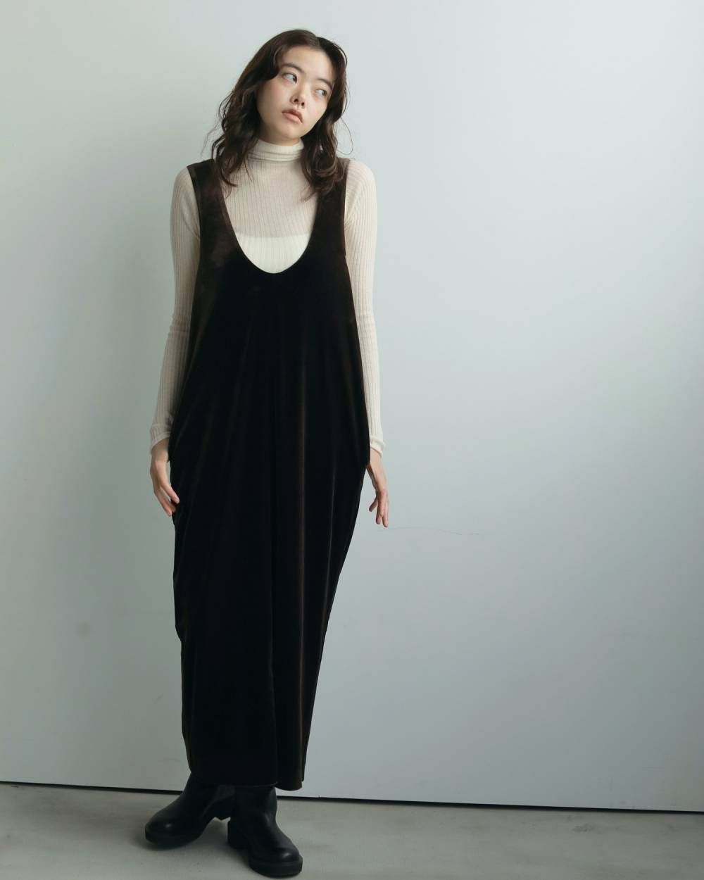 【25AW】Soft Rib Turtle / ソフトリブ タートルネックニット (アイボリー)