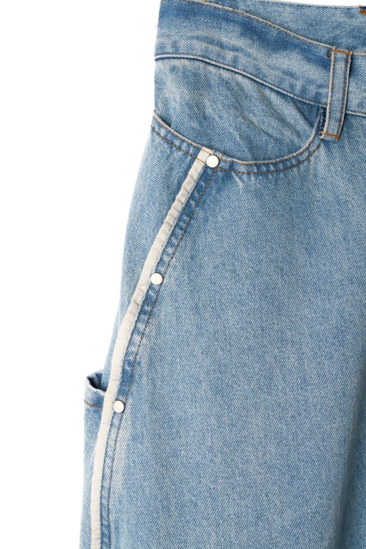 カーブ ユーティリティデニムパンツ (ブルー) curve utility denim pants(unisex) (Blue) / 26AW