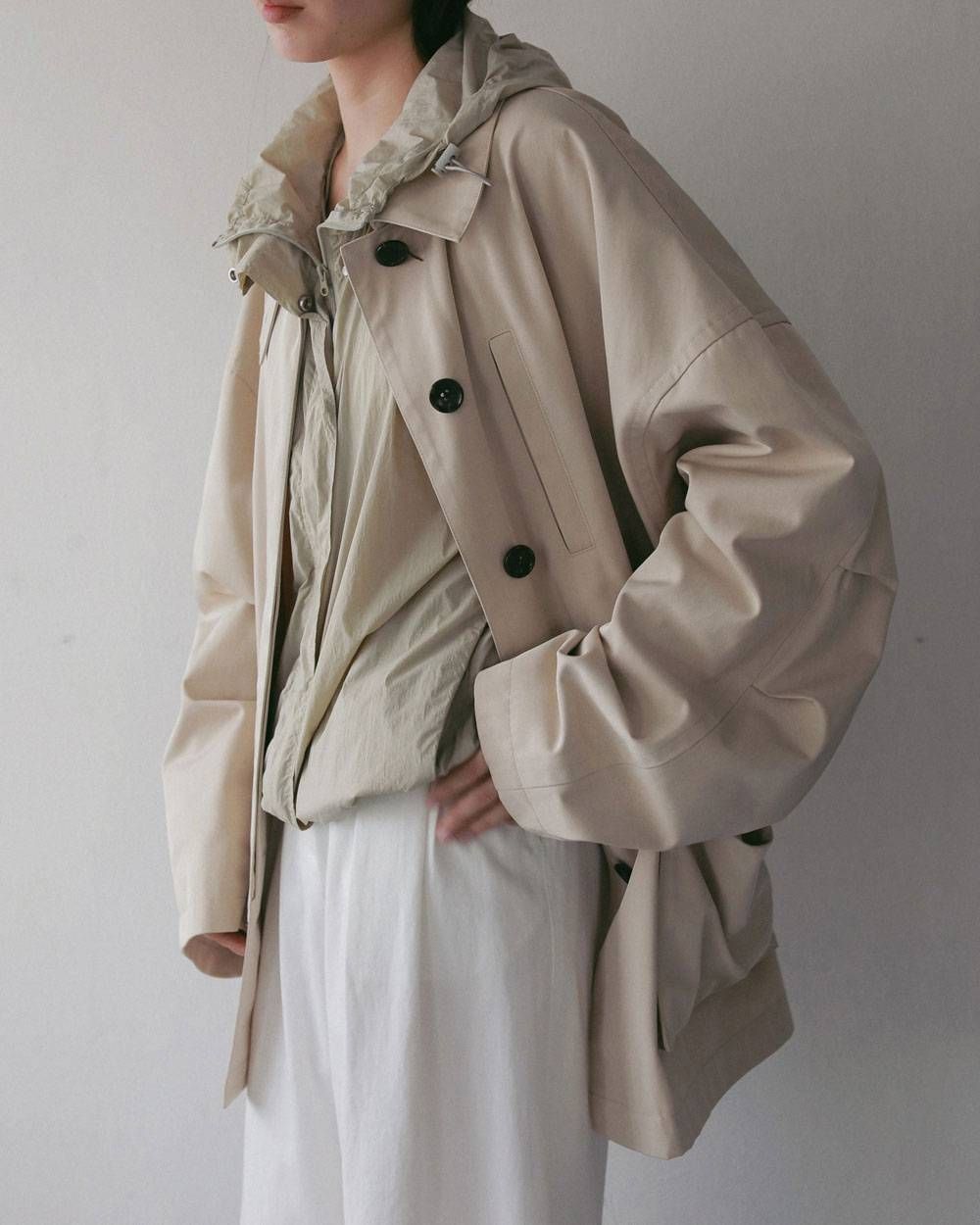 オーバーハーフコート (アイボリー) Over Half Coat (Ivory) / 27SS