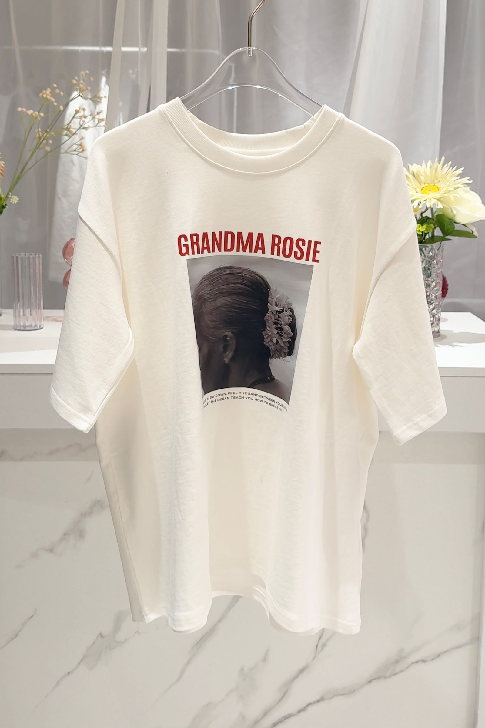 フォトTシャツ (ホワイト) GRANDMA ROSIE Photo T-shirt (White) /  26SS