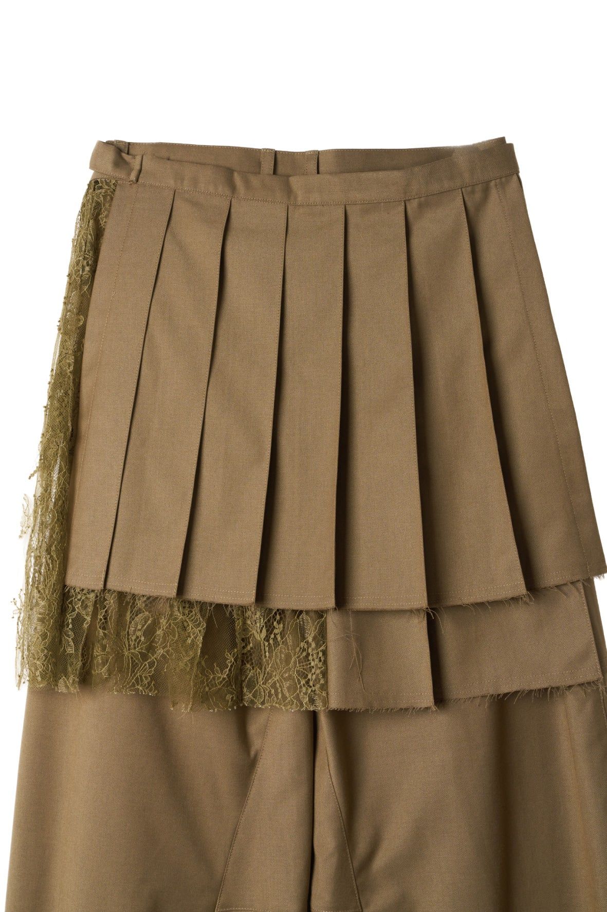 プリーツスカートパンツ (ベージュ) pleated skirt pants (Beige) / 26AW