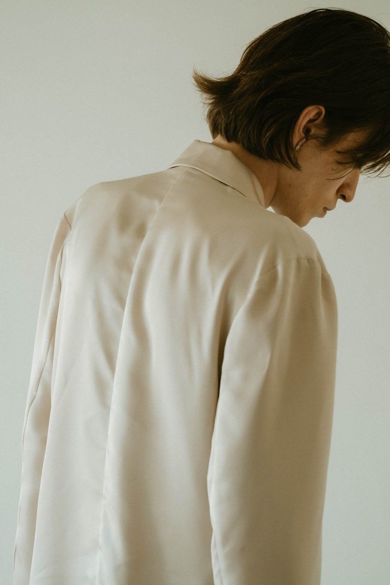 embroidered satin jacket / エンブロイド サテンジャケット (アイボリー) / 25SS