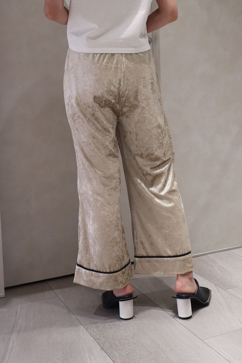 CAVEZA ROSSO - CRASH VELOUR PANTS / クラッシュベロアパンツ
