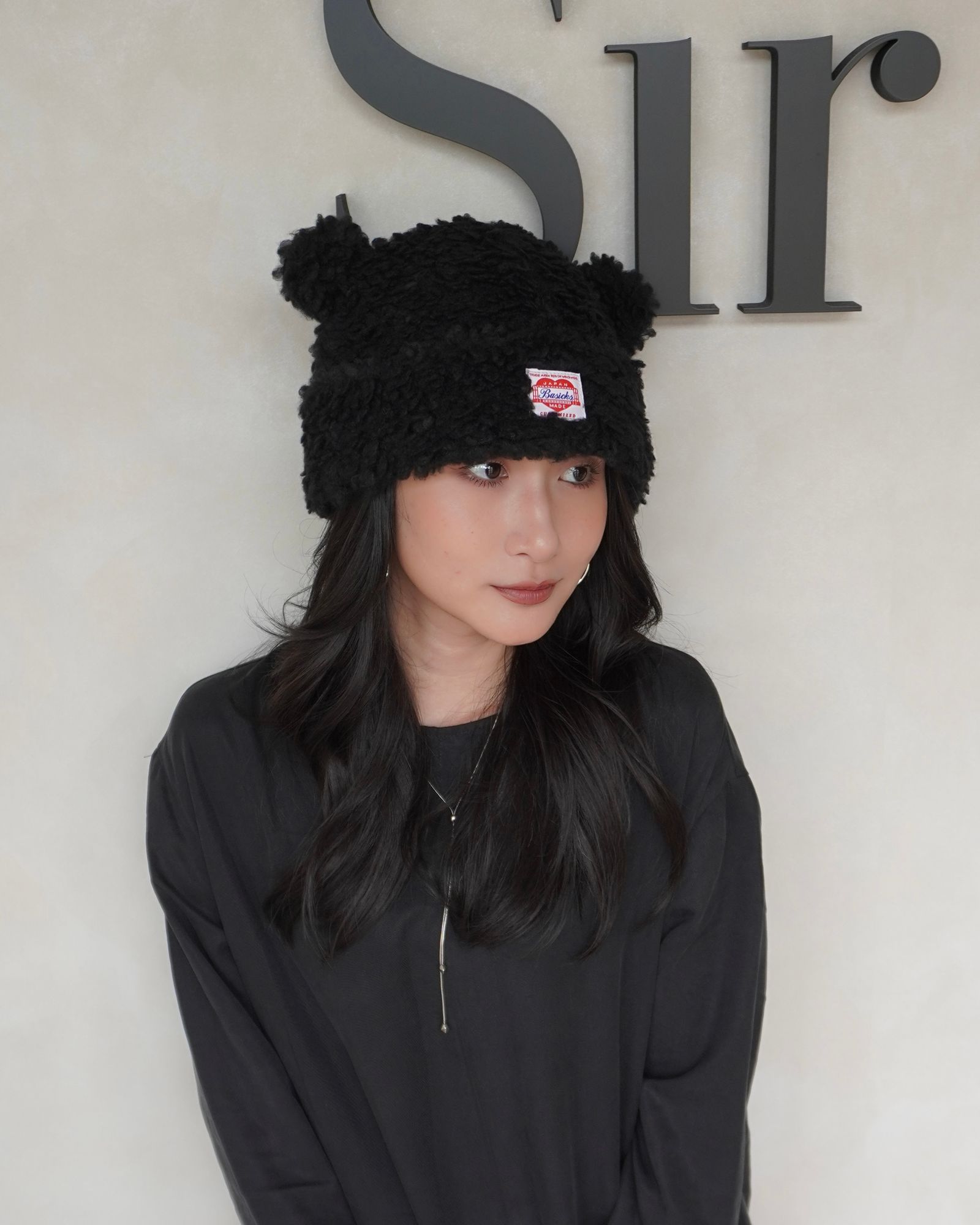 【25AW】Bear Beanie / ベアビーニー (ブラック)