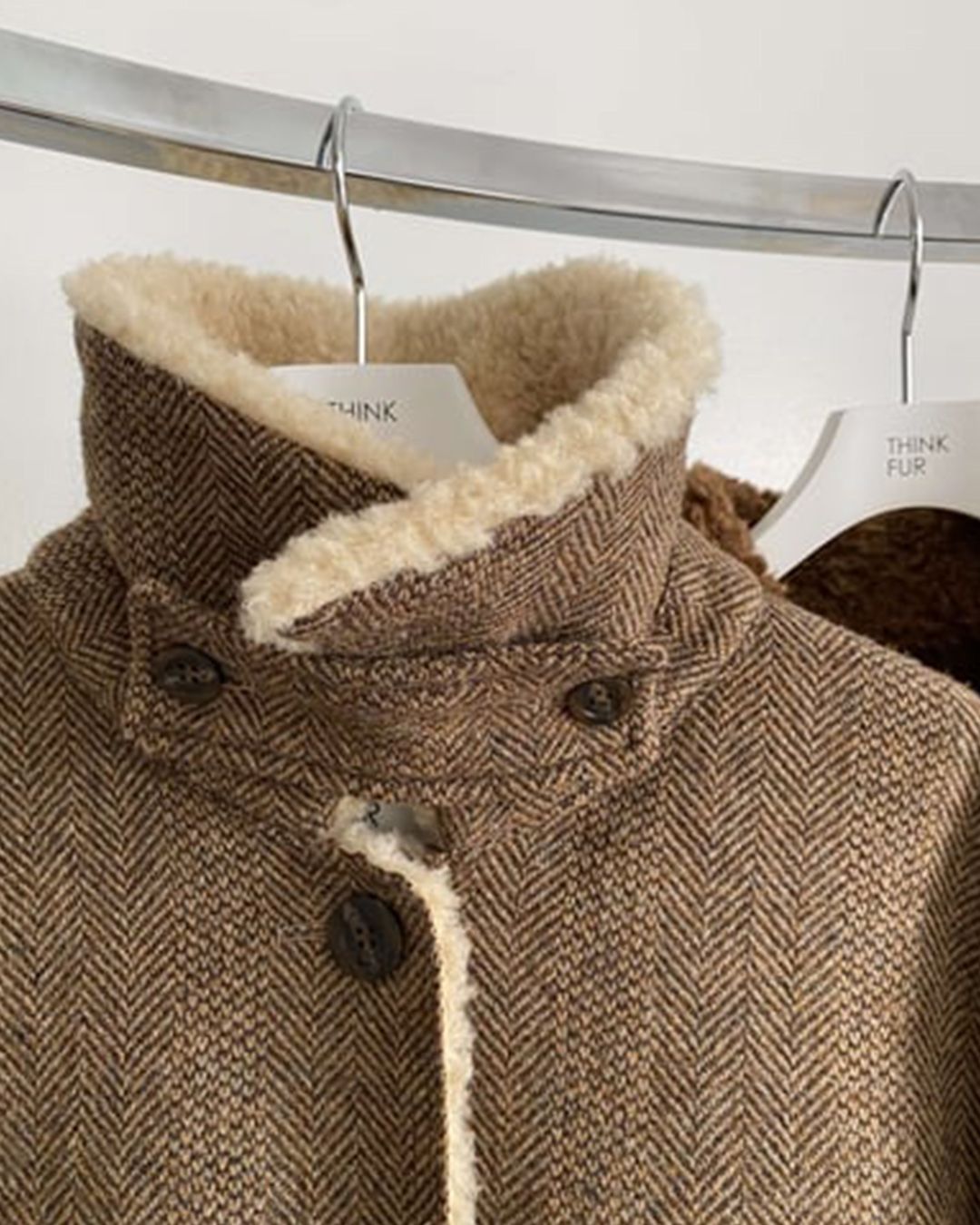 【先行予約】【26TH-20】ボンディングショートジャケット (ベージュ) Bonding Short Jacket (Beige) /  エコファー  /  フェイクファー 【受注期間6/14 23:59まで】