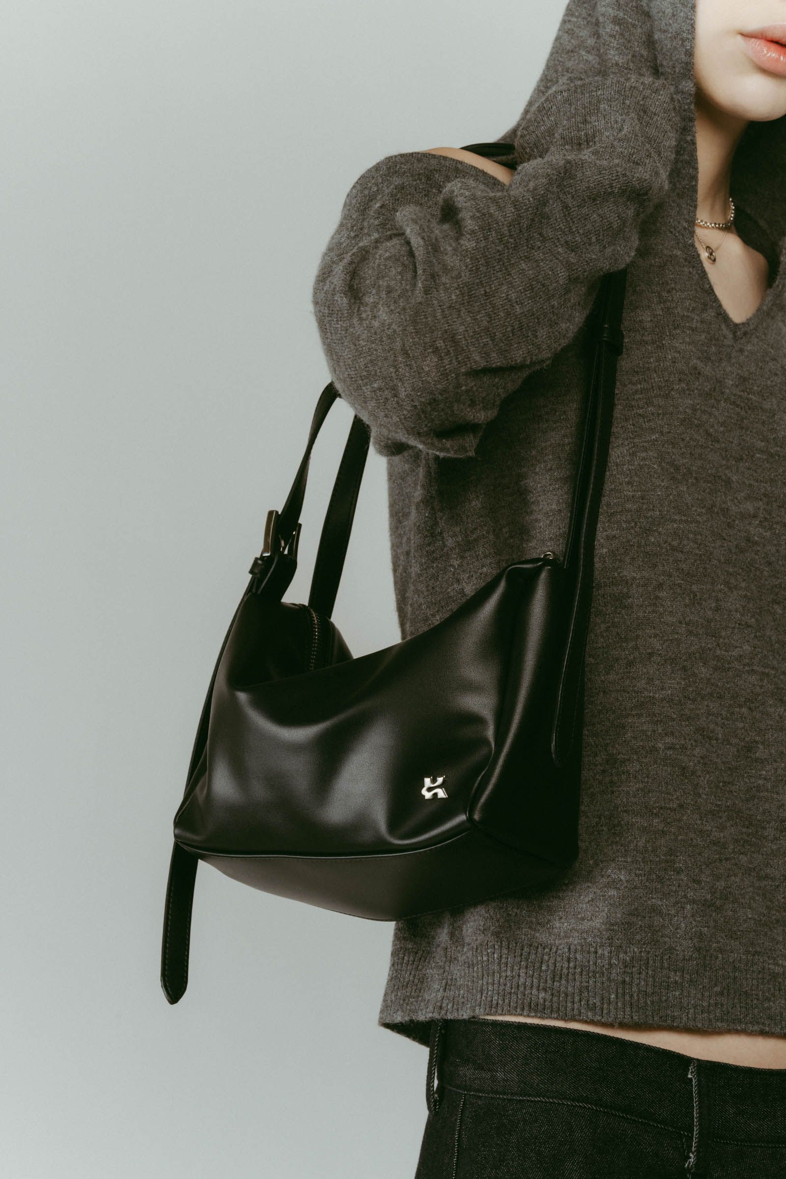 ring-handle bag / リングハンドルバッグ (ブラック) / 25AW
