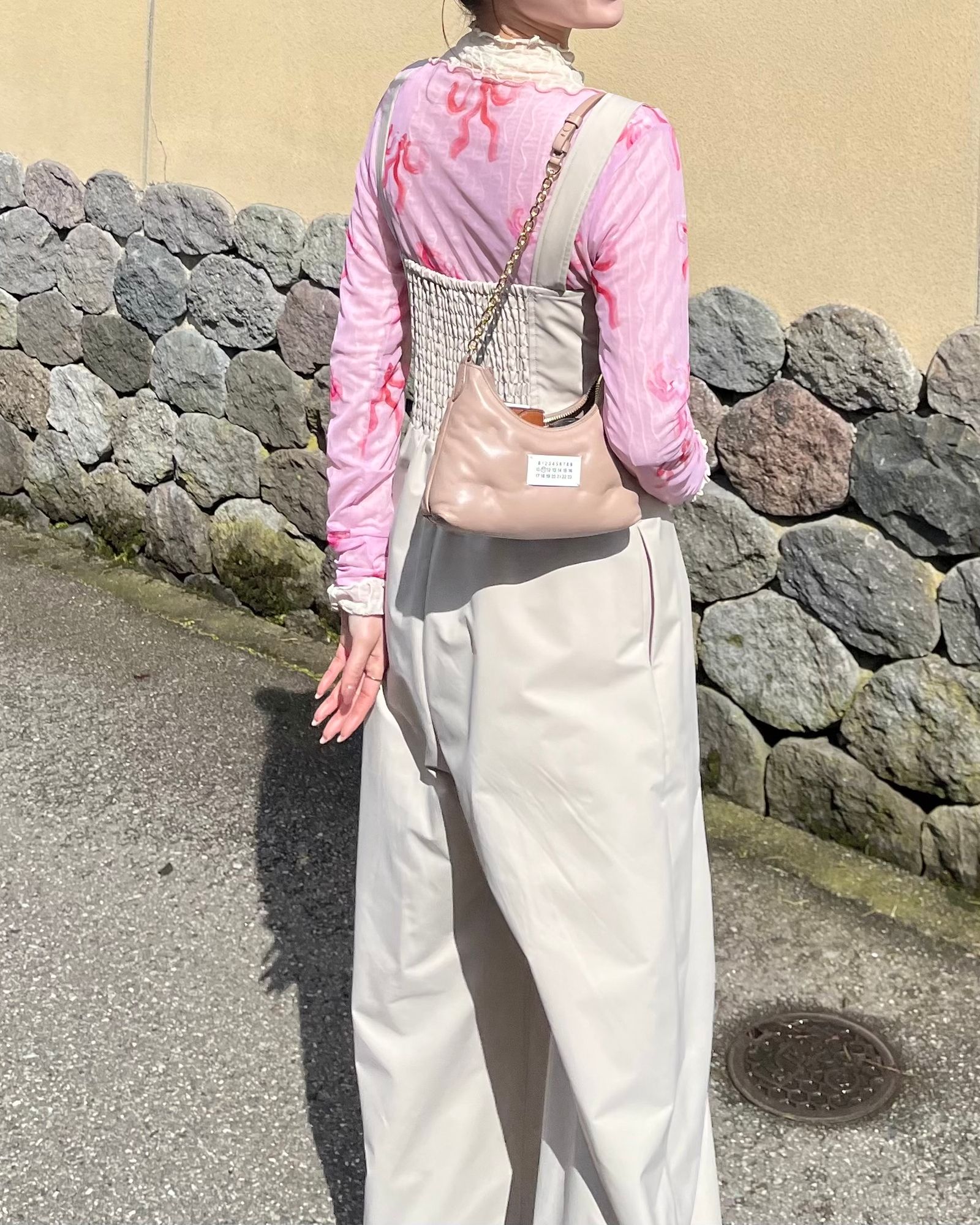 LOOSE BUSTIER ROMPERS / ルーズビスチェロンパース (アイボリー)