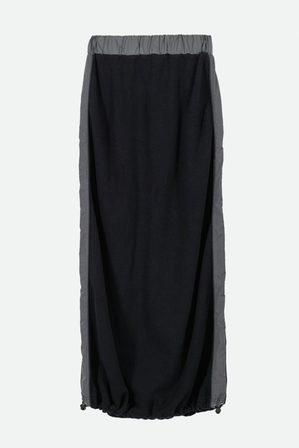 SWEAT DOCKING LINE SKIRT (NOIR) / スウェットドッキングラインスカート ノワール