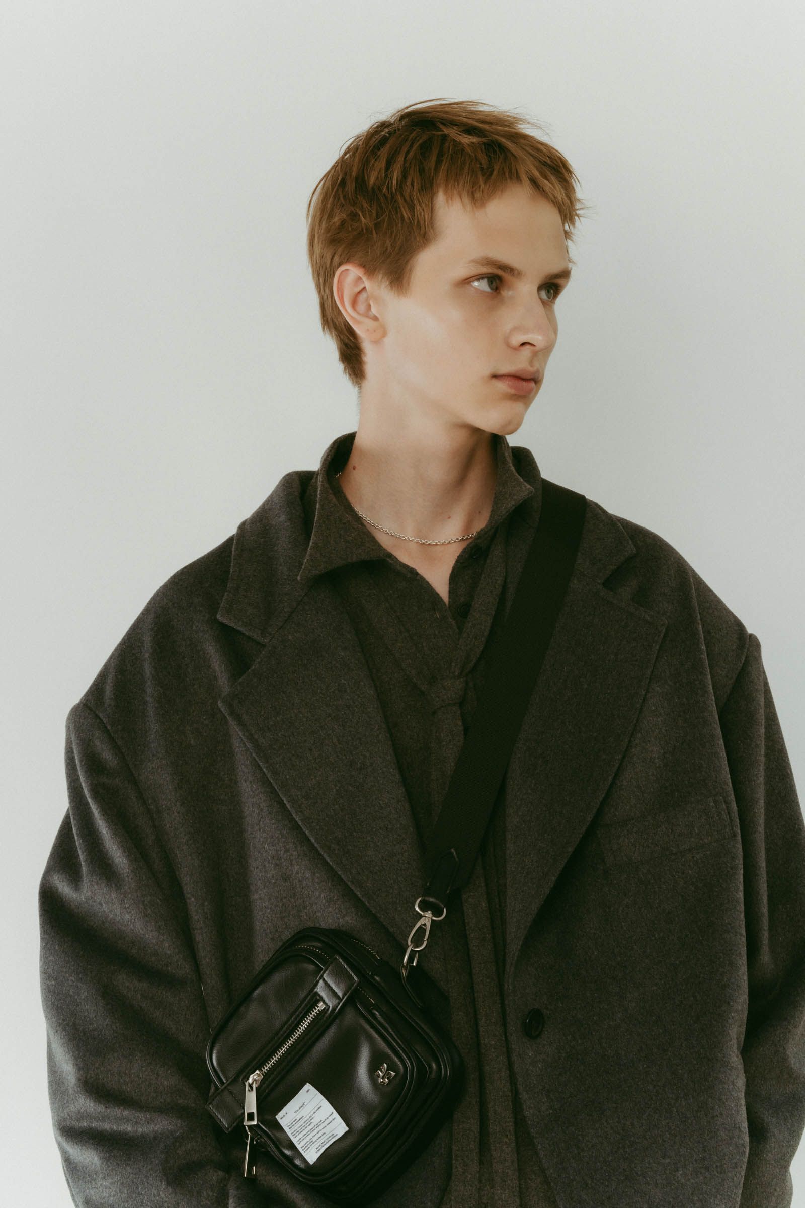 muffler overlay jacket(unisex) / マフラー オーバージャケット (グレー) / 25AW